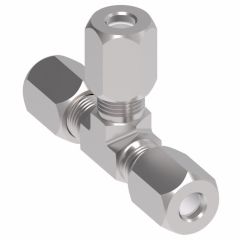 7000 Series Ermeto Steel Flareless Fitting, 0.25 Inch Tube OD Union Tee