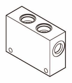 Body ALUM 3/8 SAE 1CEE25-6T