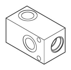 BODY ALUM 1/2 BSP