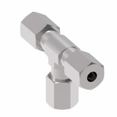 Steel Metric Flareless Fitting, 6.00 mm L Series Tee