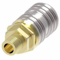 Danfoss / Eaton Hansen and Gromelle 1300 Socket Brass 3/8-18 IN NPTF Male 1/4 IN Body Size