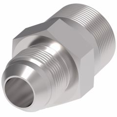 Danfoss / Eaton Aeroquip 259-2021-12-12 Male Connector Male 1-1/16 - 12 SAE 37 Male 3/4-14 NPTF Stainless Steel