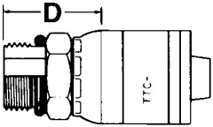 Global TTC 1 & 2 Wire Braid Steel Crimp Fittings, Male SAE O-Ring Boss (Straight Thread O-Ring), Straight