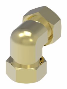 Brass Adapter, 1/2-14 Female NPT To 1/2-14 Female NPT, 90 deg Elbow