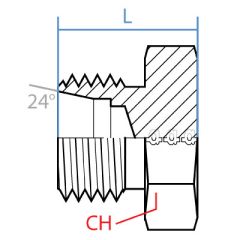 Din Metric Tube Plug Light