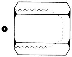 Steel Adapter, M14 x 1.5 Female Komatsu Cap