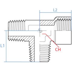 Brass Female Bsp Run Tee