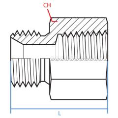 Brass Male Metric X Female Npt