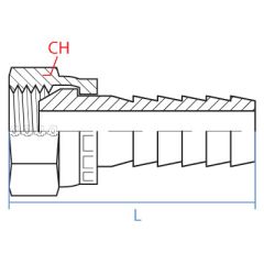 Bspp Female Swivel Hose Barb