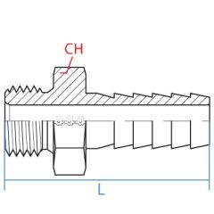 Brass Male Bspp X Hose Barb