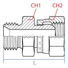 Male Bspp X F. Metric Swivel