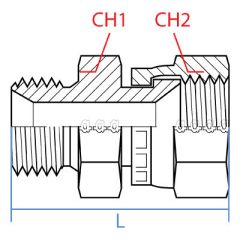 Male Bspp X Female Jic Swivel