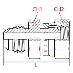 Male Jic-Female Metric Swivel