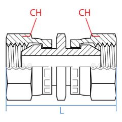 Female Bspp Swivel X Swivel