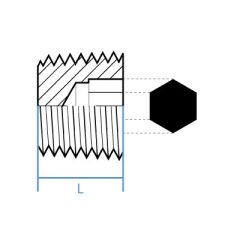Bspt Hex Countersunk Plug