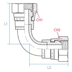 90* Tube Elbow F.Bspp X F.Bspp