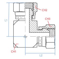 90* Female Bspp Swivel Elbow