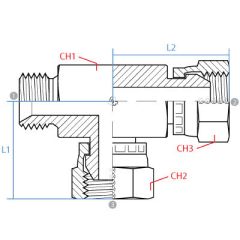 Male Run Swivel Bspp Tee
