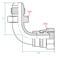 90*Tube Elb.M.Jic X F.Bspp Sw.