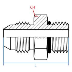 Male Jis X Male O-Ring Boss