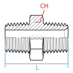 Stainless Male Bspt X Male Npt