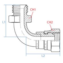 Ss316 90*Tube M.Bspp X F.Bspp