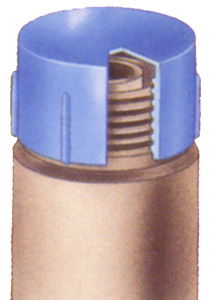 Polyethylene -06 JIC (9/16-18) Protective Threaded Cap for Flared Fittings
