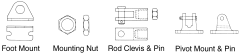 76 Series Rod Clevis & Pin for 1-1/8 Bore Cylinders