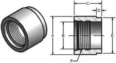 Steel Weld Coupling, AISI1020 Carbon Steel SAE Half Coupling, 9/16-18 SAE UN-2B Thread