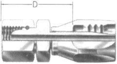 Steel Reusable 1 Wire Braid Reduced Bore Fitting, 1/2-14 Female BSP Swivel, -08 Hose, Straight