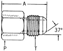 Steel Adapter, 1-11-1/2 Female NPT To 1-5/8-12 Male JIC 37 deg Flare, Straight
