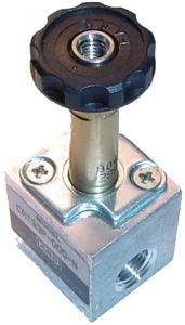 Cat Series Solenoid Operated Pneumatic Valve, 3-way 2-position Normally Open, , 1/8 NPT (Side) Ports, 2 S Flow Rating