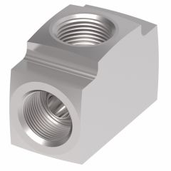 Brass Compression Fitting For Plastic, Copper, & Aluminum Tubing, 0.38 Inch Tube OD Union Tee