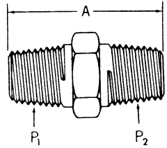 Steel Adapters, Male NPT To Male NPT, Straight
