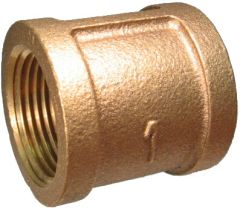 Brass Pipe Fitting, 2 Inch Coupling
