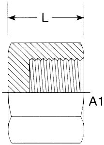 Steel Adapter, 3/4-14 Female NPT Cap