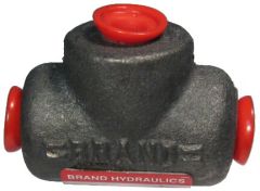 SHV Series Shuttle Valve, Cast Iron, 1/4 NPT Ports, Up To 5.00 GPM & 3000.00 PSI