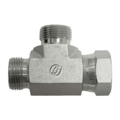 TEE MBSP 3/8 X MBSP 3/8 X FBSP 3/8 IN