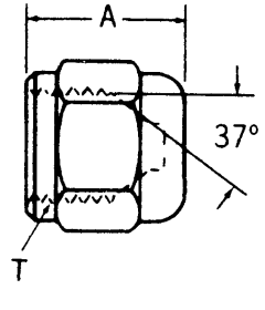 Steel JIC 37 deg Flare Caps
