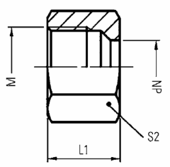 Steel Metric Flareless Nuts