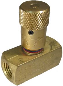 Brass Inline Easy Read Needle Valve, Female 3/4-14 NPT Ports, Up to 40.00 GPM & 2000.00 PSI