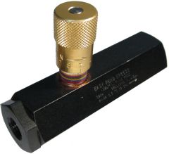  Inline Easy Read Pressure-Compensated Flow Control Valve, Female 1/2-14 NPT Ports, 1.5 to 15 GPM Flow Range