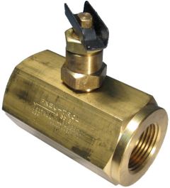 Brass Inline Needle Valve, Female 3/8-18 NPT Ports, Up to 13.50 GPM & 2000.00 PSI