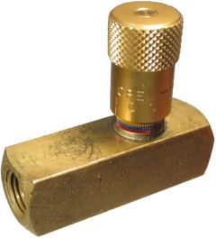 Steel Inline Easy Read Flow Control Valve, Female 3/8-18 NPT Ports, Up to 10.00 GPM & 5000.00 PSI