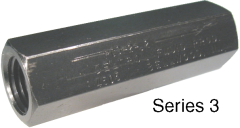 PC Series Inline Pressure Compensated Flow Control Valve, Steel, 1/4-18 NPT Ports, 0.20 GPM Fixed Flow