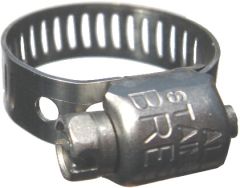 MAH Series Stainless Steel Worm Gear Clamp, 0.3125 Inch Width, 0.44 To 0.78 Inch Diameter