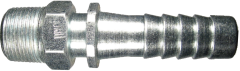 Steel Medium Shank Combination Nipple, 1.00 Inch ID Hose Barb To 1 Male NPT