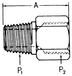 Steel Adapter, 3/4-14 Male NPT To 1/2-14 Female NPT, Straight