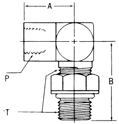 Steel Adapter, 1/2-14 Female NPT To 7/8-14 Male SAE O-Ring Boss (Straight Thread O-Ring), 90 deg Elbow