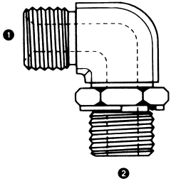 Steel Adapter, 1/2-14 Male BSPP (British Parallel) To 1/2-14 Adjustable Male BSPP (British Parallel), 90 deg Elbow